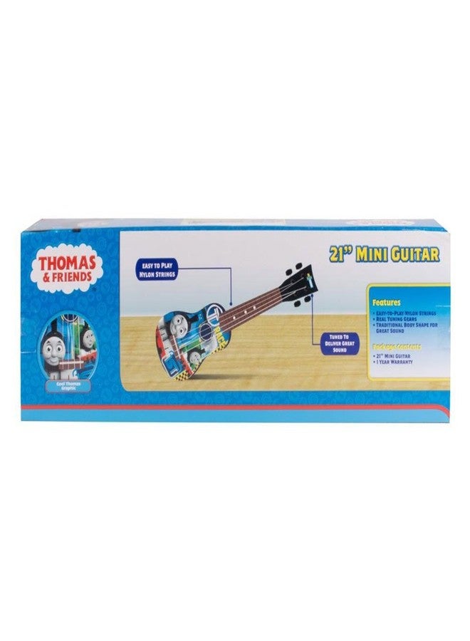 Sakar Thomas and Friends 21" Kids Guitar Toy GT1-01371 | Inspired Design, Easy-to-Hold, Thin Frets and Low String, Traditional Acoustic Guitar Shape, Secret Stickers, Real Tuning Gears (GT1-01085) - Image 3